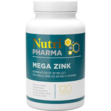 NutriPharma Mega Zink | 120 kapsler fra NutriPharma på Mecindo.dk