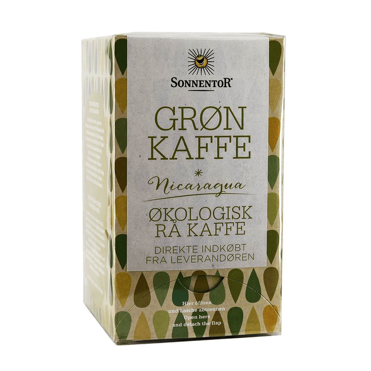 Sonnentor Grøn Kaffe Økologisk | 18 breve fra Sonnentor på Mecindo.dk