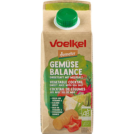 Voelkel Grønsagssaft med tomatsaft og havsalt, Demeter Økologisk | 750 ml fra Voelkel på Mecindo.dk