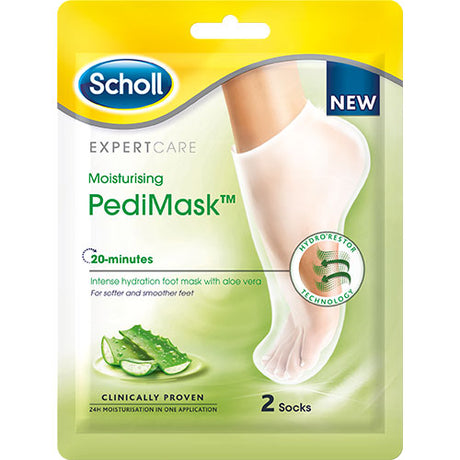 Scholl Moisturising Pedimask Aloe Vera fra Scholl på Mecindo.dk