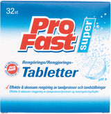 Ekulf Profast Rengøringstabletter | 32 Tabl. fra Ekulf på Mecindo.dk