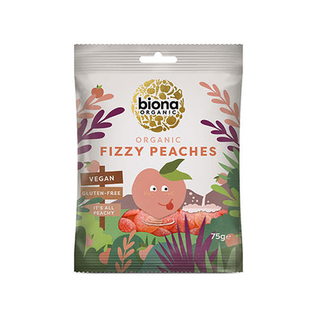 Biona Organic Vingummi Syrlige Ferskner Økologisk | 75 gr fra Biona Organic på Mecindo.dk