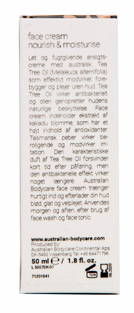Australian Bodycare Face Cream | 50 ml fra Australian Bodycare på Mecindo.dk