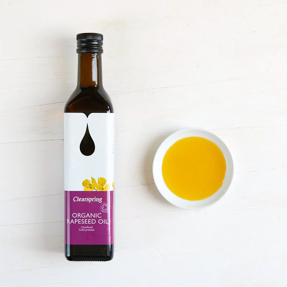 Clearspring Rapsolie Økologisk | 500 ml fra Clearspring på Mecindo.dk