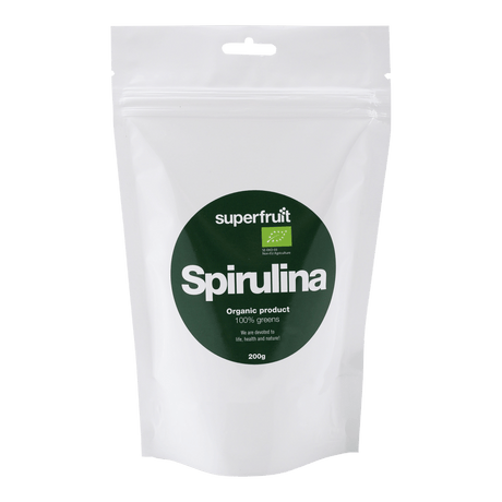 Superfruit Spirulina Pulver Økologisk | 200 g fra Superfruit på Mecindo.dk