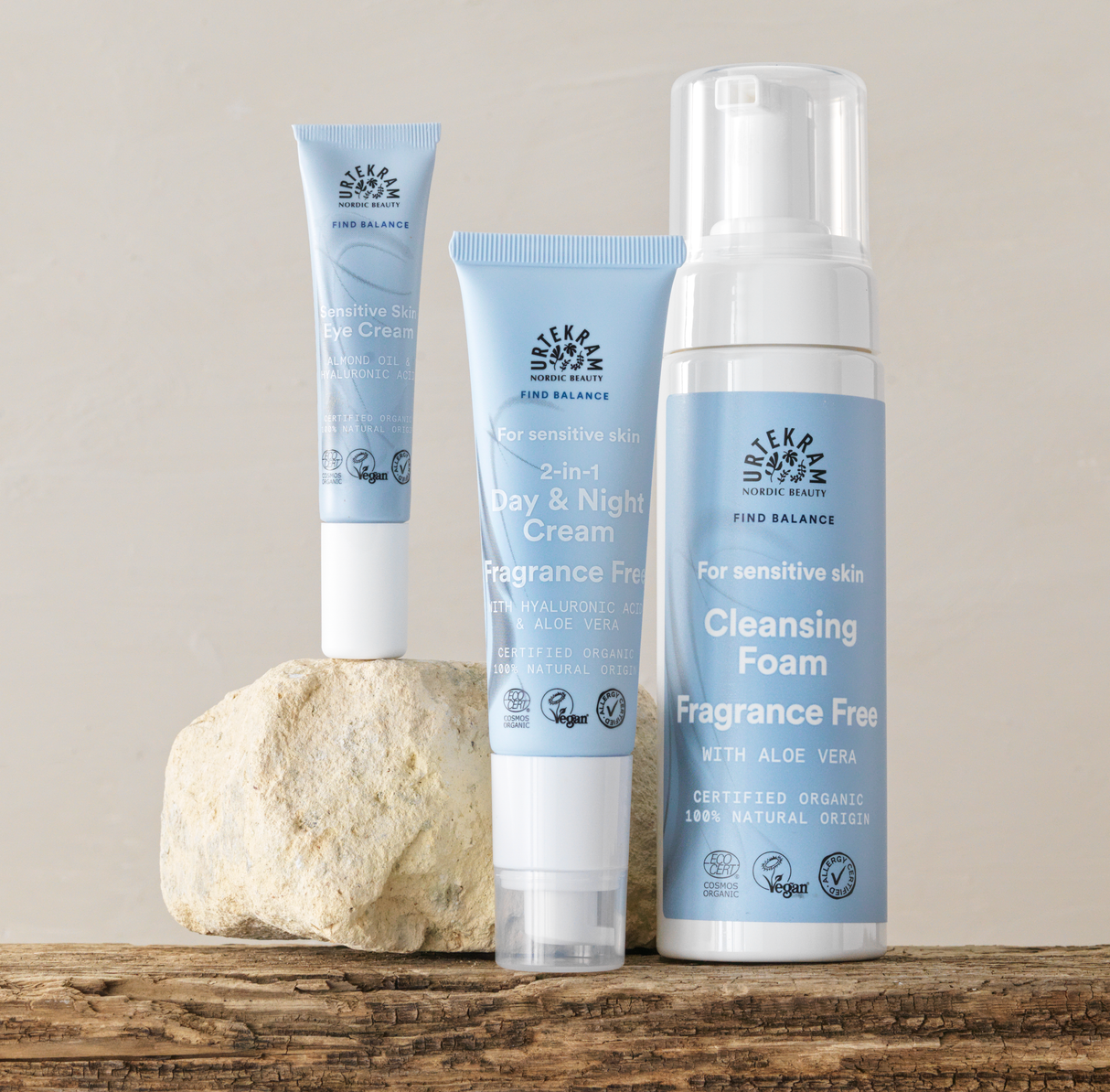 Urtekram Eye Cream With Almond Oil Hyaluronic Acid | 15 ml fra Urtekram på Mecindo.dk