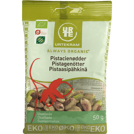Urtekram Pistacienødder Uden Skal Økologisk | 50 g