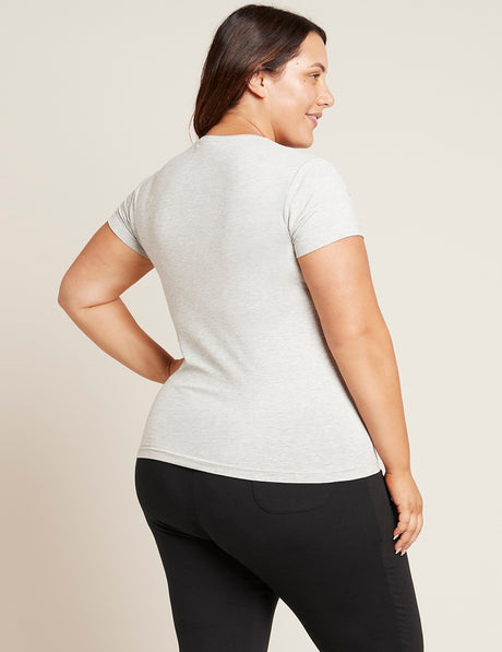 Boody Women´s Crew Neck Light Marl | Str. S fra Boody på Mecindo.dk