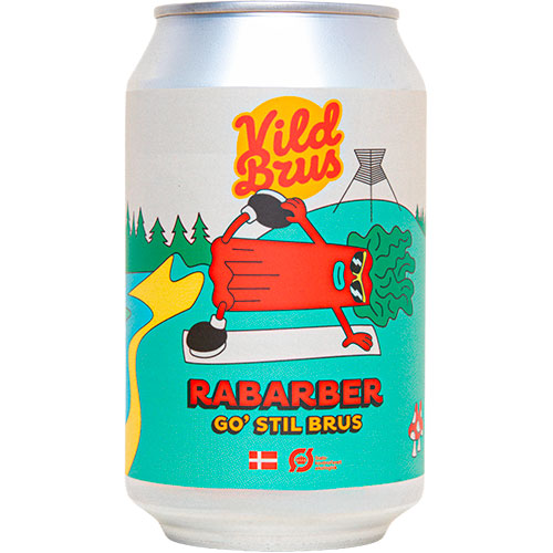 Vild Brus Rabarber Økologisk | 330 ml