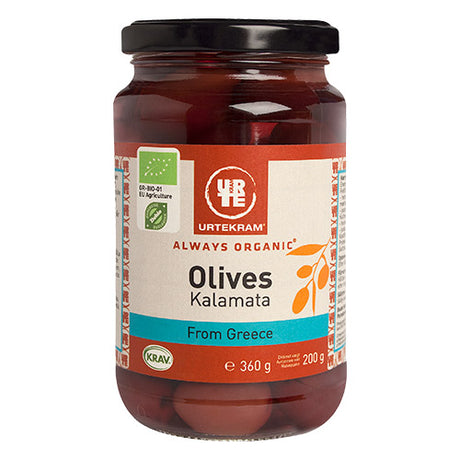 Urtekram Oliven Kalamata Økologisk | 360 gr fra Urtekram på Mecindo.dk