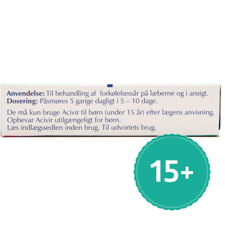 Acivir Creme Til Forkølelsessår | 2 gr fra Otinova på Mecindo.dk