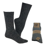 Alpaka Uldstrømper Koksgrå & Grå Tynde 2-pak | Str. 39/42
