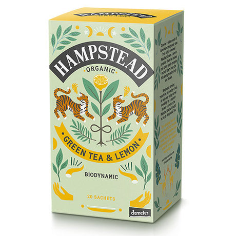 Hampstead Tea Grøn Te & Citron Økologisk Demeter | 20 br fra Hampstead Tea på Mecindo.dk