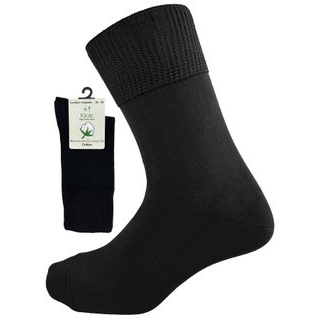 Kilde & Co. Cotton - Diabetic & Comfort Sock Sort | Str. 35-38 fra Kilde & Co. på Mecindo.dk