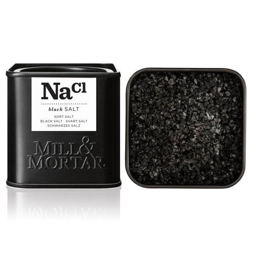 Mill & Mortar Sort Flagesalt | 80 gr fra Mill & Mortar på Mecindo.dk