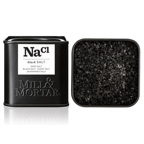 Mill & Mortar Sort Flagesalt | 80 gr fra Mill & Mortar på Mecindo.dk