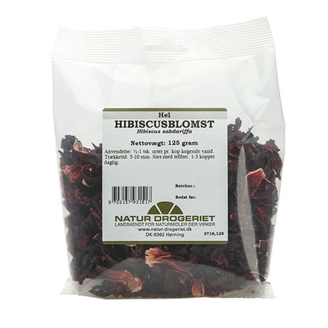 Natur-Drogeriet Hibiscus Hel | 125 gr fra Natur-Drogeriet på Mecindo.dk
