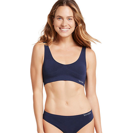 Boody Shaper Crop Bra Navy | Str. L fra Boody på Mecindo.dk