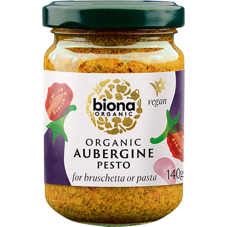 Biona Organic Aubergine Pesto Økologisk | 140 g fra Biona Organic på Mecindo.dk