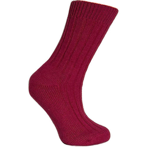 Merino Uld Strømper Cerise | Str. 39/42 fra Clemente på Mecindo.dk