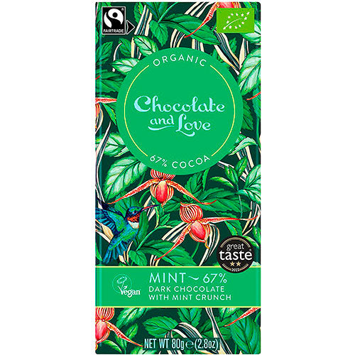 Chokolade Mint 67% Økologisk 