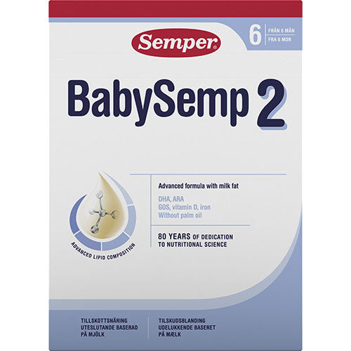 Semper Babysemp 2 Tilskudsblanding Fra 6 Mdr | 800 gr fra Semper på Mecindo.dk