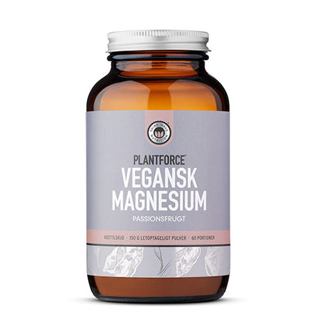 Plantforce Magnesium Passionsfrugt | 150 gr fra Plantforce på Mecindo.dk