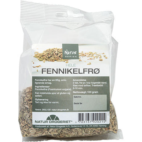 Natur-Drogeriet Fennikelfrø Hele | 100 gr fra Natur-Drogeriet på Mecindo.dk
