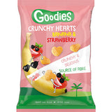 Goodies Crunchy Hearts Banana & Strawberry | 30 gr fra Goodies på Mecindo.dk