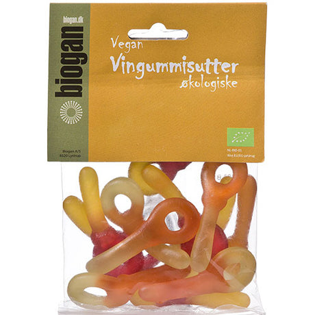 Biogan Økologiske Og Gelantinefri Vingummisutter | 75 gr fra Biogan på Mecindo.dk