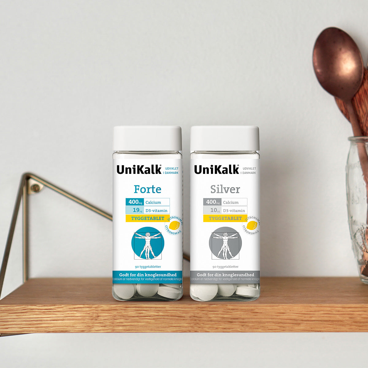 Unikalk Silver Tyggetabletter | 90 Tabl. fra Unikalk på Mecindo.dk