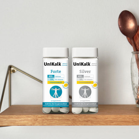 Unikalk Silver Tyggetabletter | 90 Tabl. fra Unikalk på Mecindo.dk