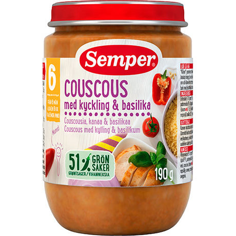 Semper Couscous Med Kylling Fra 6 Mdr. | 190 gr fra Semper på Mecindo.dk