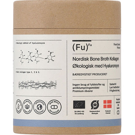 Bone Broth Collagen med hyaluronsyre Ø, kapsler | 300 KAP fra Mecindo.dk på Mecindo.dk