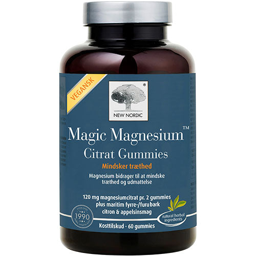 New Nordic Magic Magnesium Citrat Gummies | 60 gummies fra New Nordic på Mecindo.dk