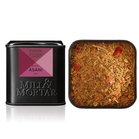 Mill & Mortar Baharat Asani Krydderiblanding Økologisk | 45 gr fra Mill & Mortar på Mecindo.dk