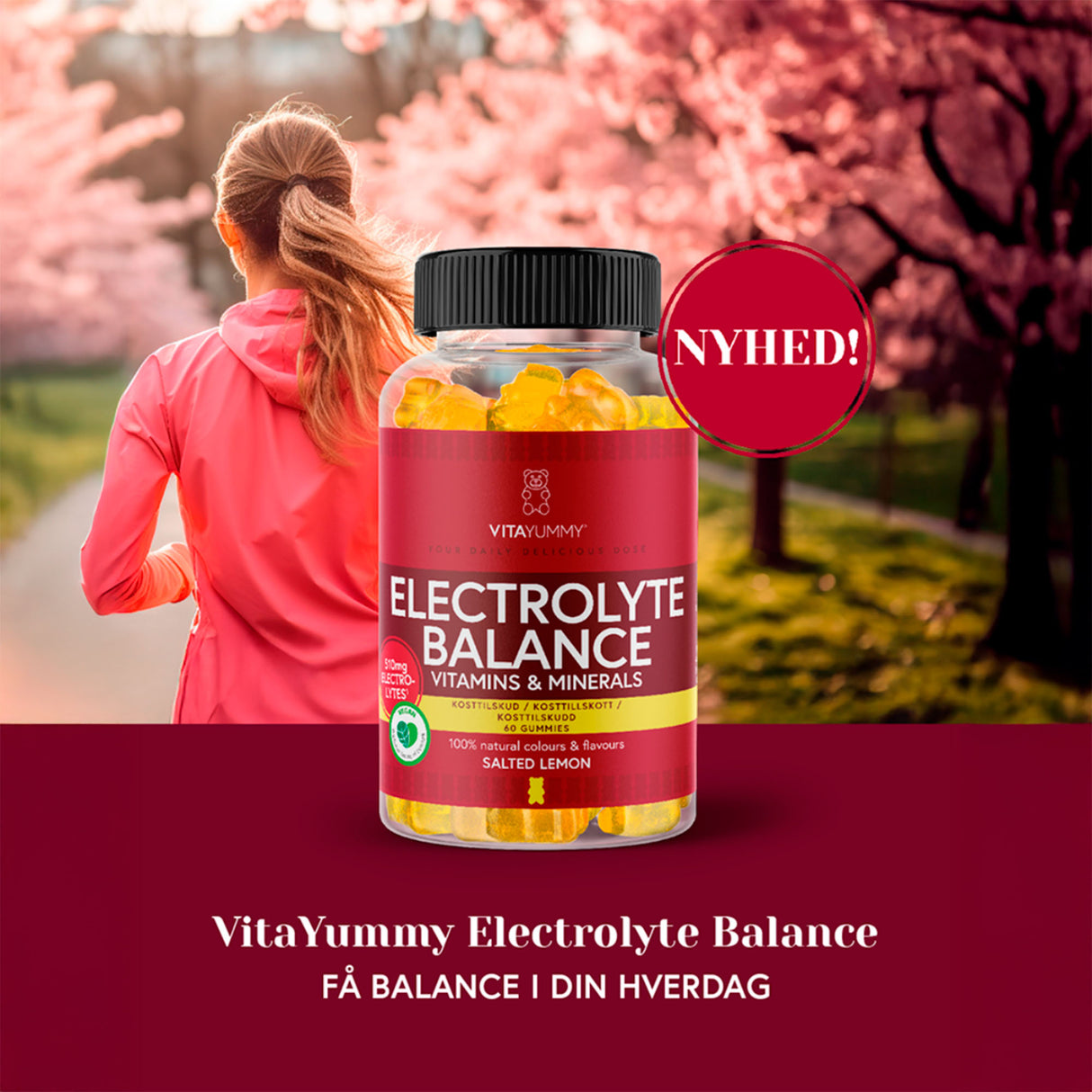 VitaYummy Electrolyte Balance (Salted Lemon) | 60 Vingummi fra VitaYummy på Mecindo.dk