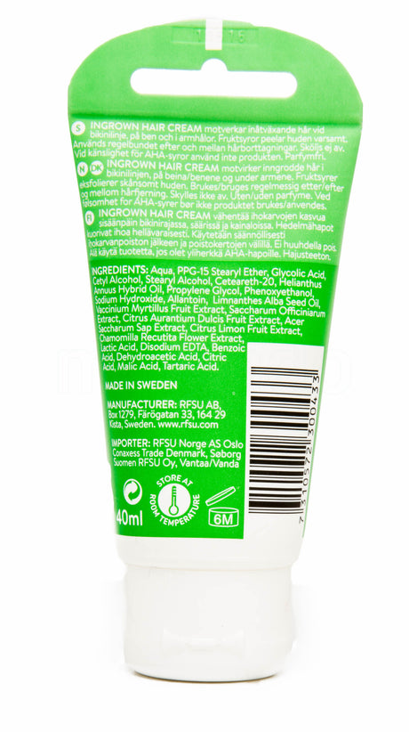 RFSU Intim Ingrown Hair Cream | 40 ml fra RFSU på Mecindo.dk