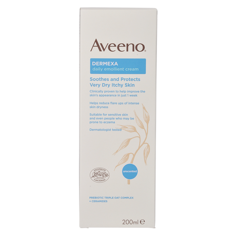 Aveeno Dermexa Cream | 200 ml fra Aveeno på Mecindo.dk