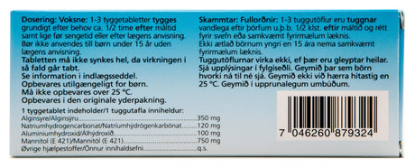 Gaviscon Tyggetabetter | 20 Tabl. fra Gaviscon på Mecindo.dk