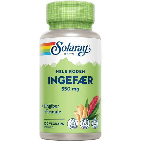 Solaray Ingefærrod | 100 kapsler