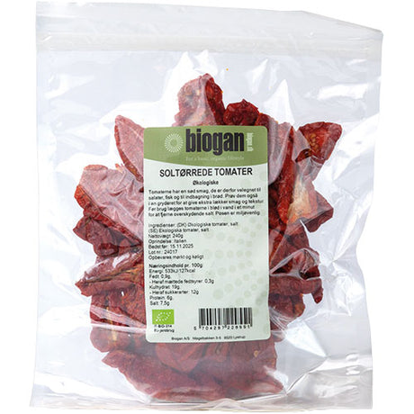 Biogan Økologiske Tørrede Tomater | 240 gr fra Biogan på Mecindo.dk