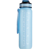Motivational Bottle Motivationsflaske 1 Liter | Lyseblå fra Motivational Bottle på Mecindo.dk