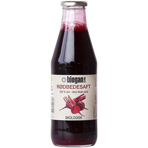 Biogan Rødbedesaft Ø | 720 ml fra Biogan på Mecindo.dk