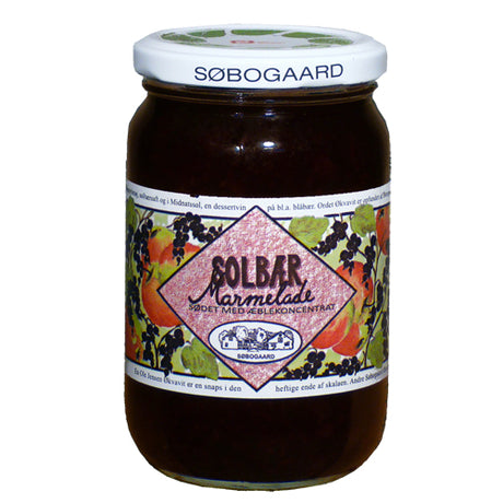 Søbogaard Solbaermarmelade Sødet M. AEble Økologisk | 400 gr fra Søbogaard på Mecindo.dk