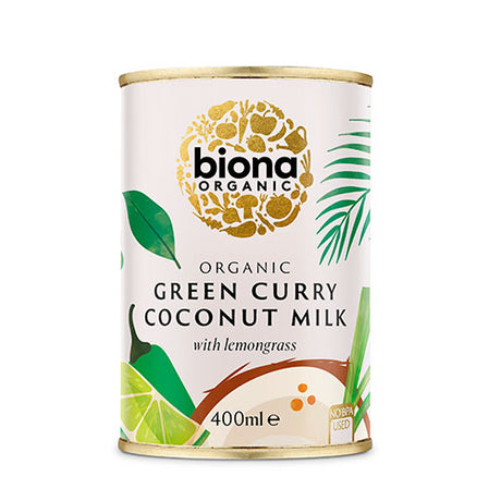 Biona Organic Kokosmaelk Grøn Karry M. Citrongraes Økologisk | 400 gr fra Biona Organic på Mecindo.dk