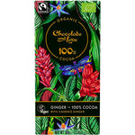 Chokolade 100% kakao med kandiseret ingefær Økologisk