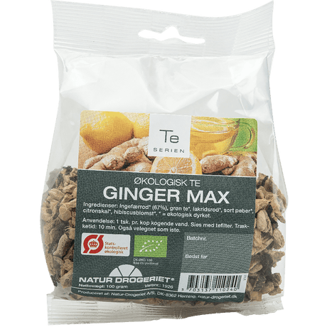 Natur-Drogeriet Ginger Max Te Økologisk | 100 g fra Natur-Drogeriet på Mecindo.dk