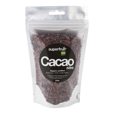 Superfruit Cacao Nibs Økologisk | 200 gr fra Superfruit på Mecindo.dk
