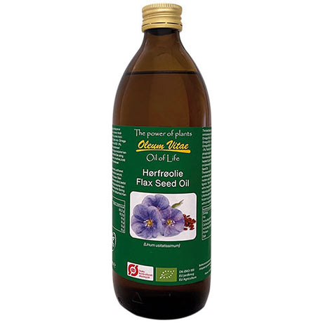 Oil of Life Ren Hørfrøolie Økologisk | 500 ml fra Oil of Life på Mecindo.dk